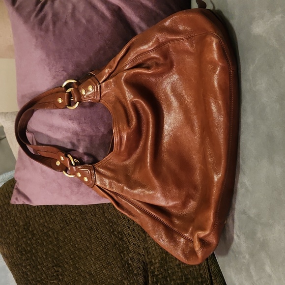 Authentic Coach Madison Maggie Brown Leather Hobo Shoulder Purse - Picture 4 of 17